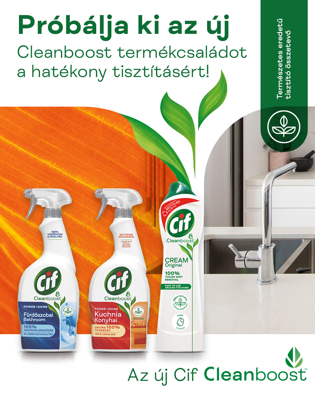 Bemutatjuk az új Cif Cleanboost technológiát