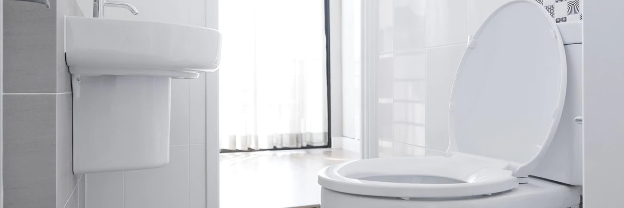 Clean toilet and bathroom