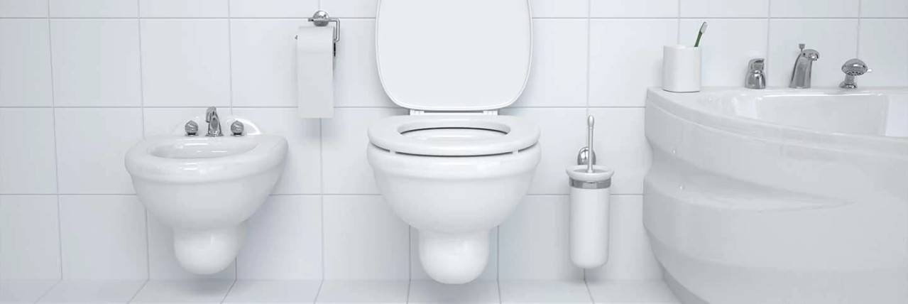 Clean toilet and bathroom